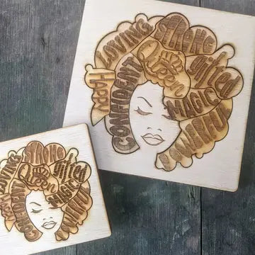 "I Am" Affirmations Puzzle - Afro Woman