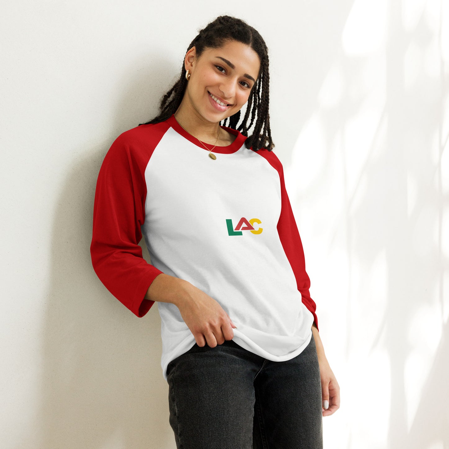 I BOUGHT BLACK 3/4 sleeve raglan shirt