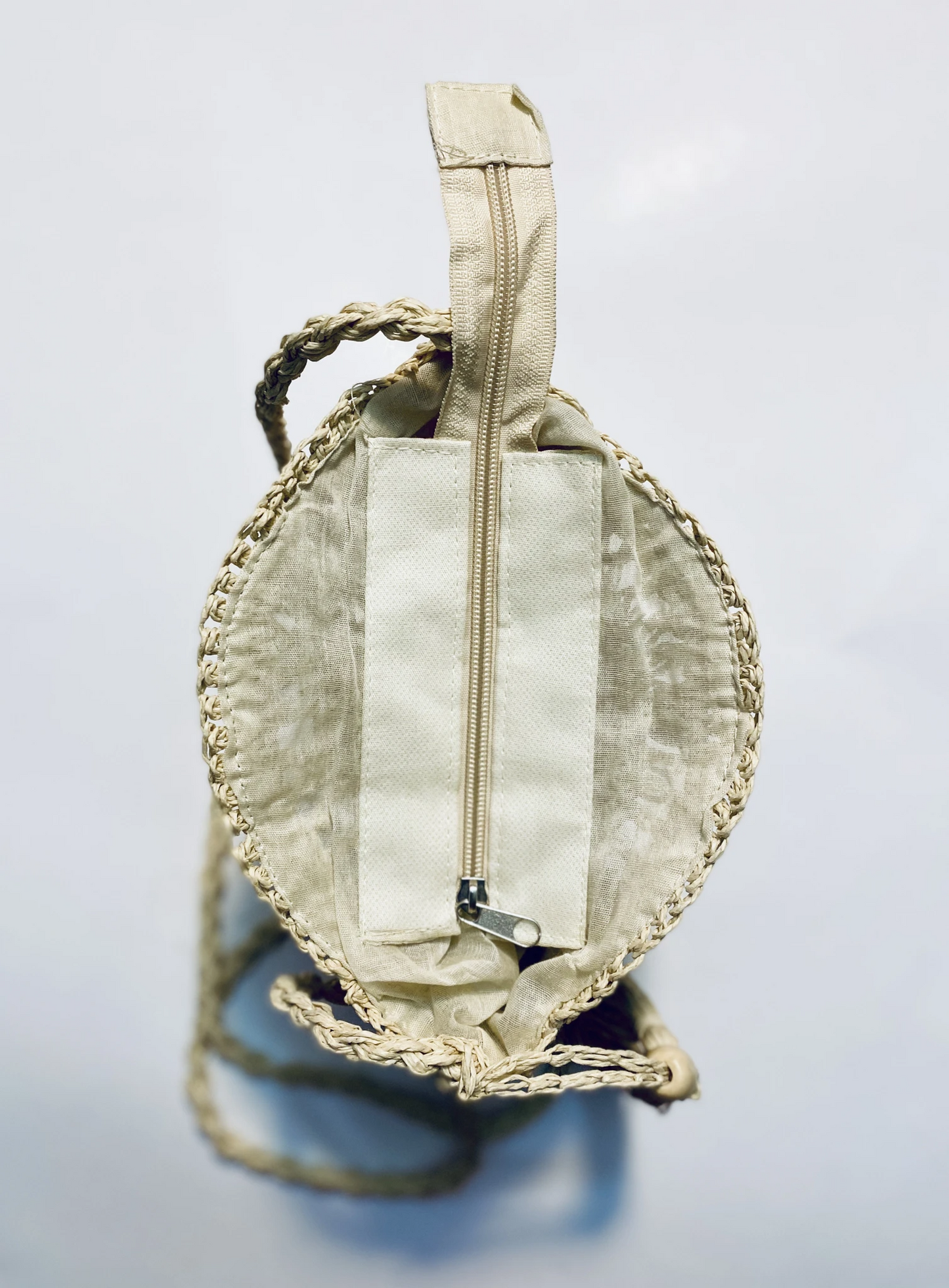 Cowrie Shell Rattan Woven Handbag
