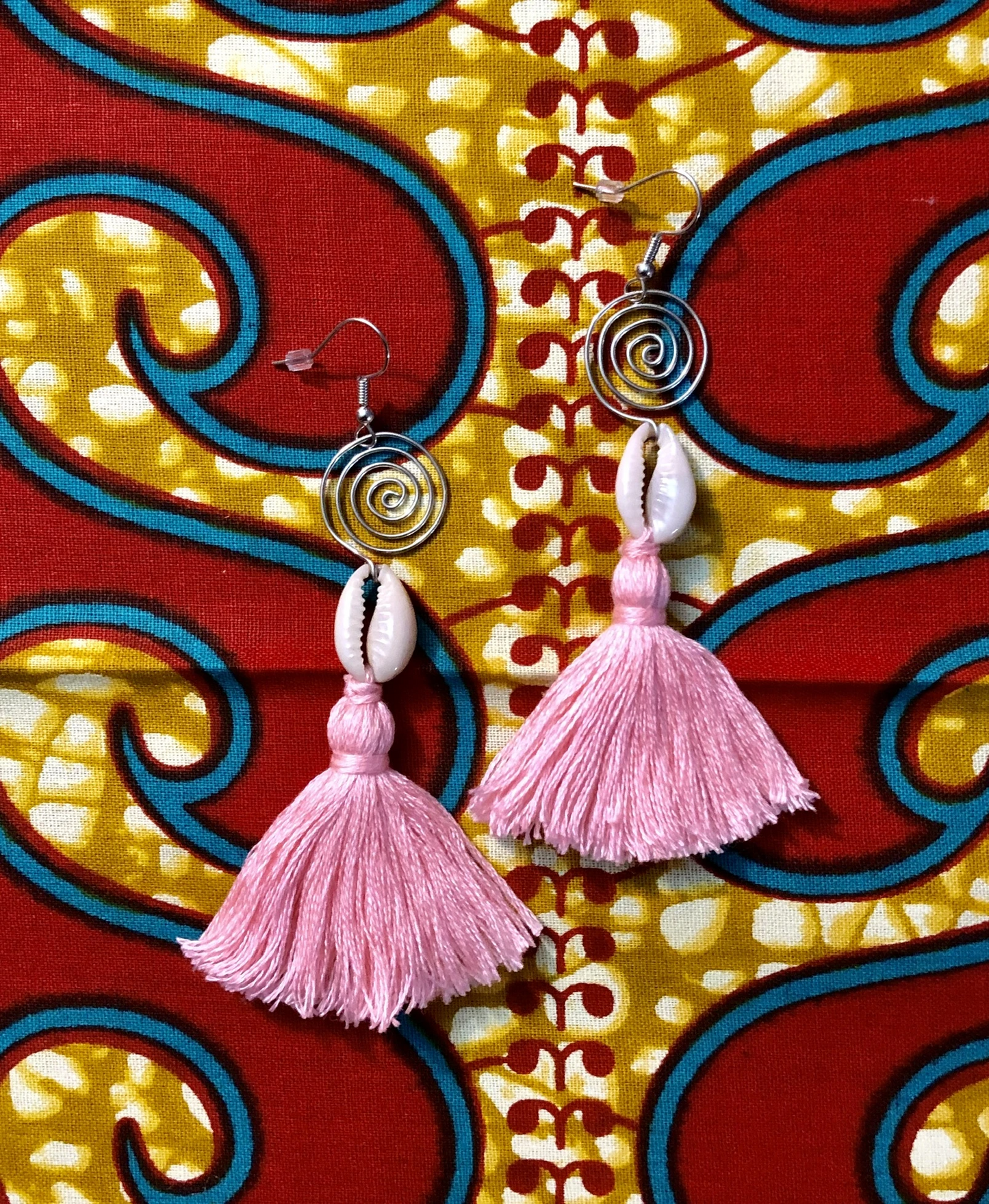 Cowrie Shell Tassel Earrings