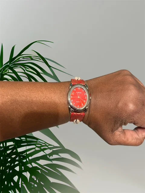 Cowrie Leather Watch