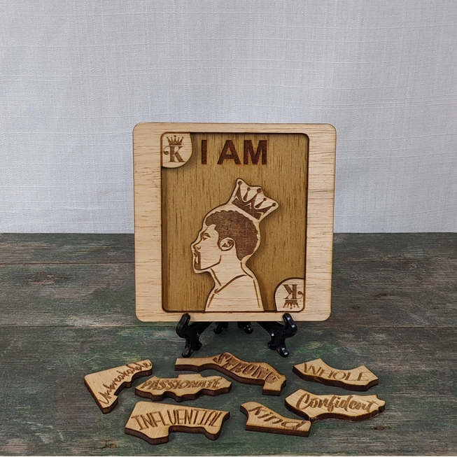 "I Am" Affirmations Puzzle - KING
