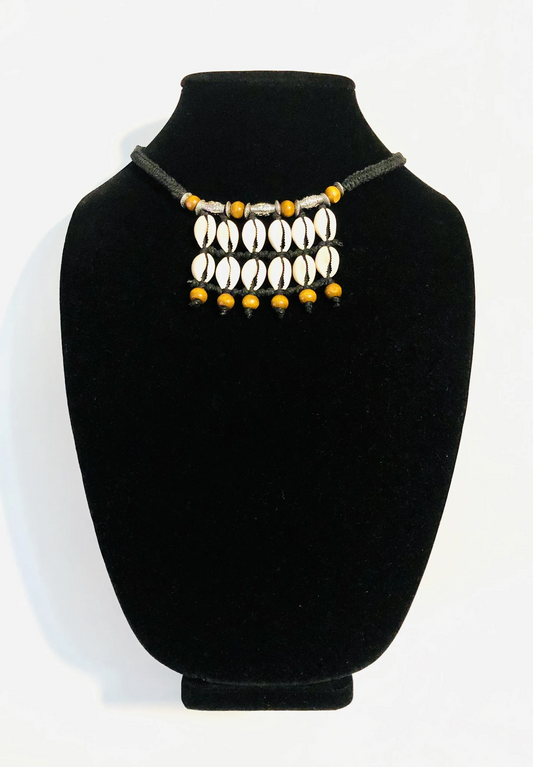 Cowrie Wooden Necklace