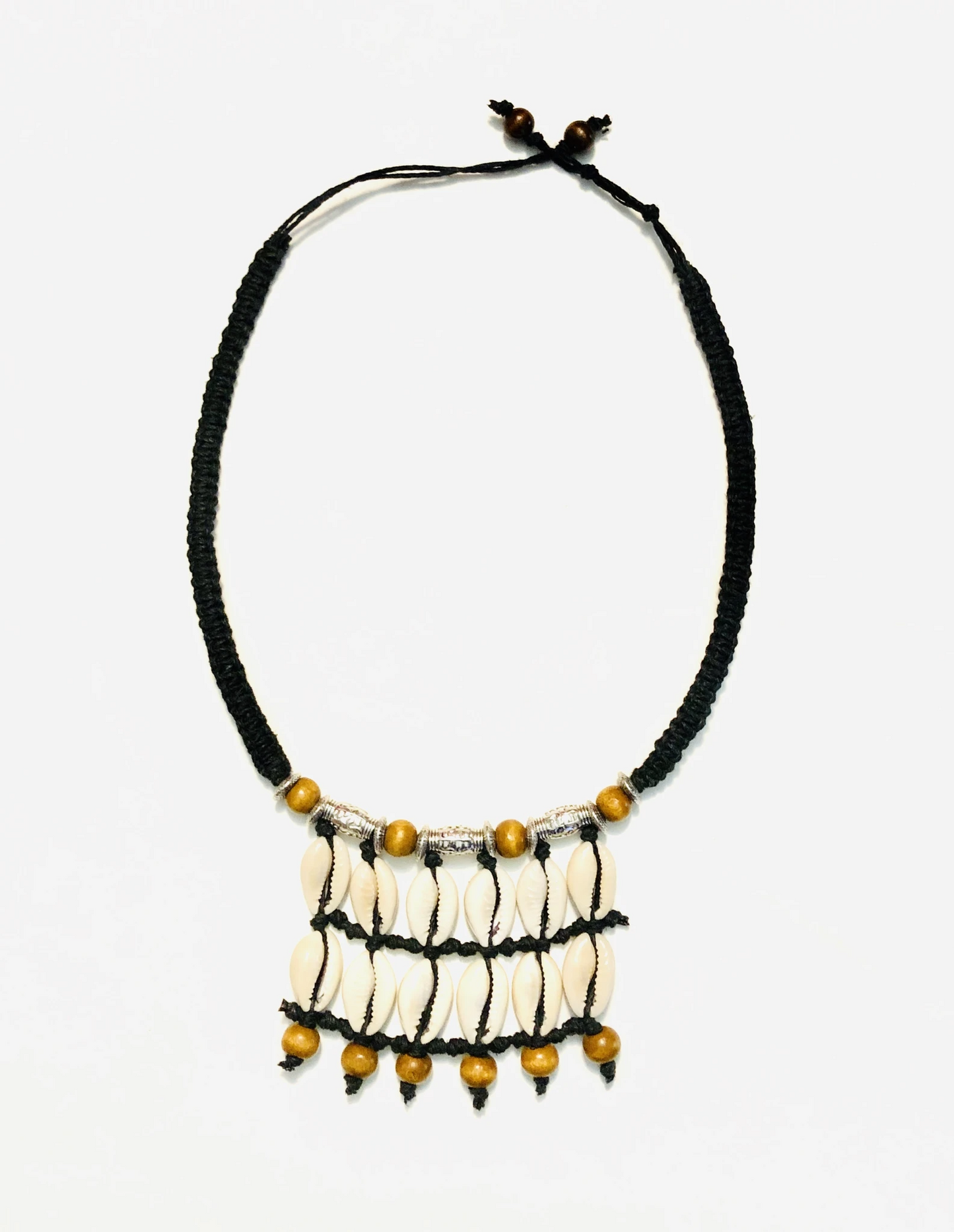 Cowrie Wooden Necklace